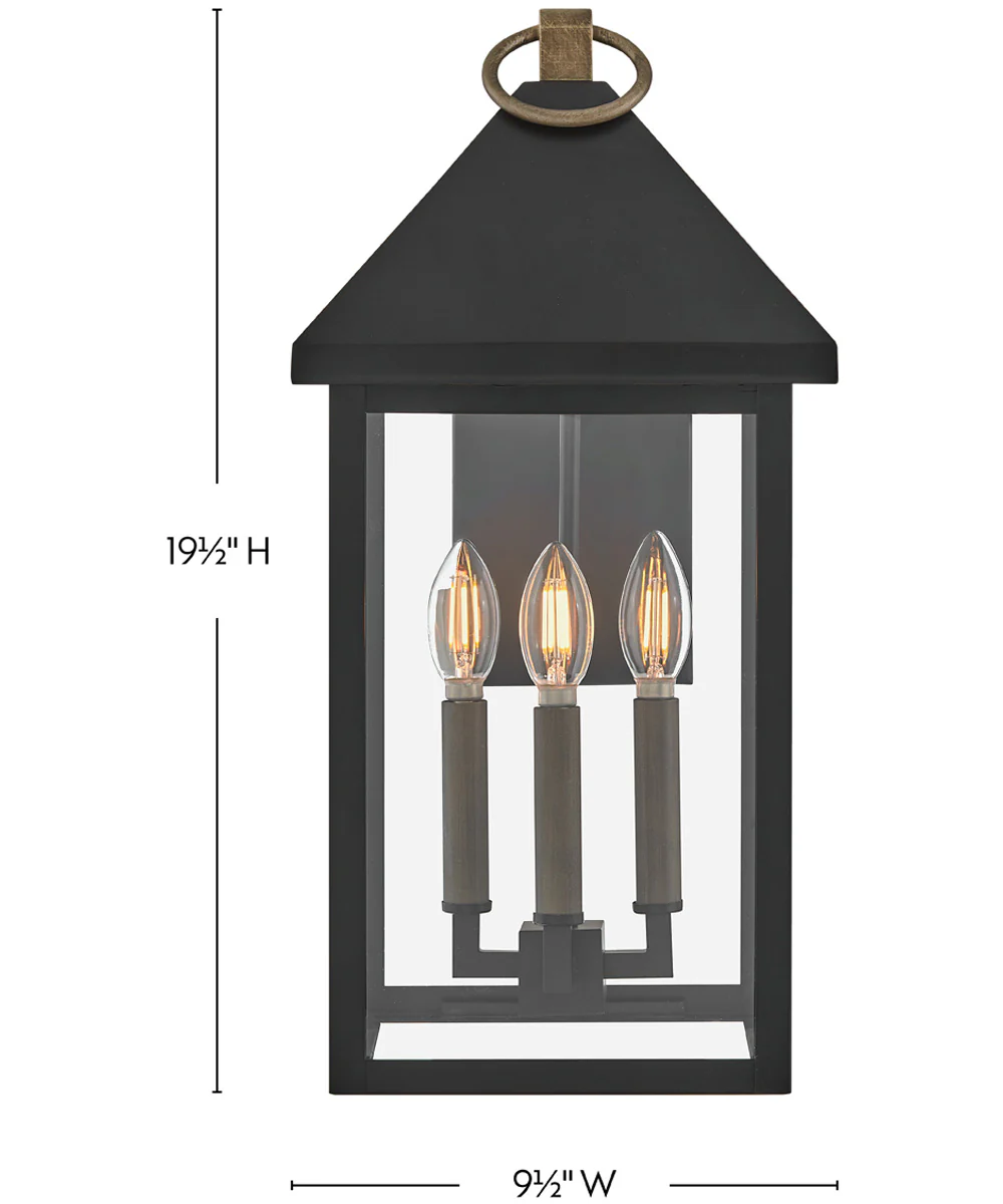 Rhett 3-Light Medium Wall Mount in Black - Image 2