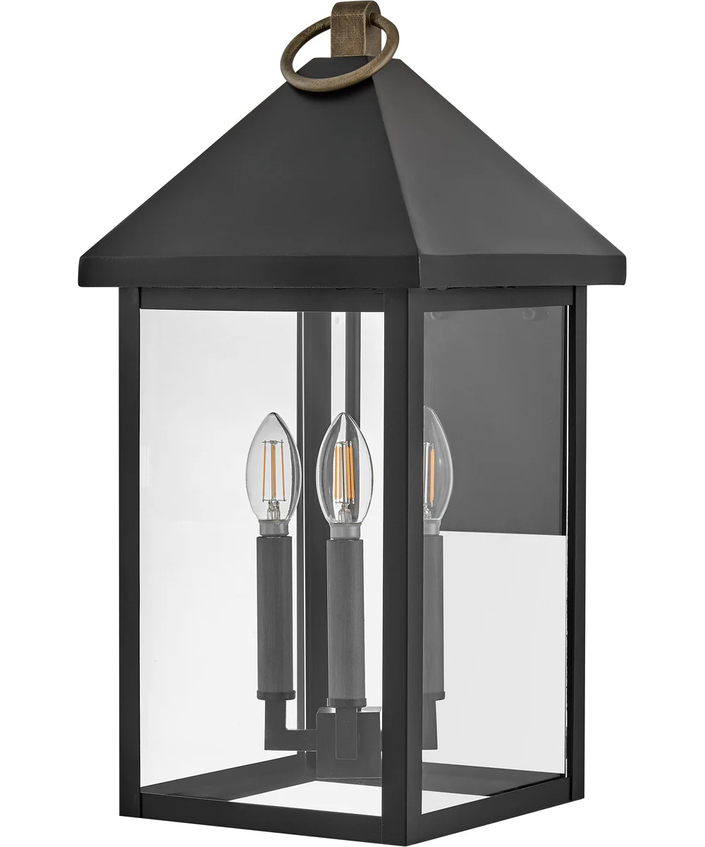 Rhett 3-Light Medium Wall Mount in Black - Image 3
