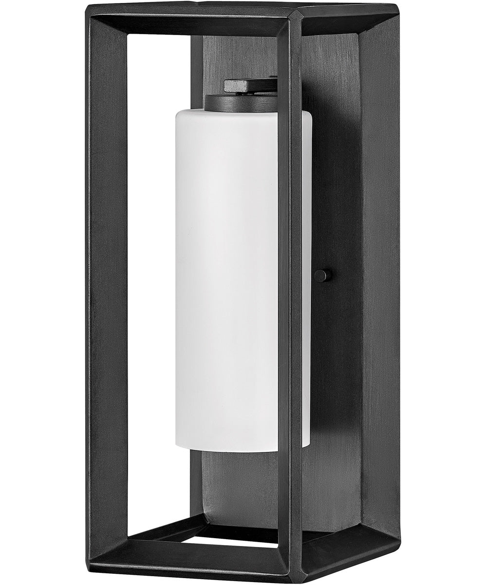 Rhodes 1-Light Medium Outdoor Wall Mount Lantern in Brushed Graphite