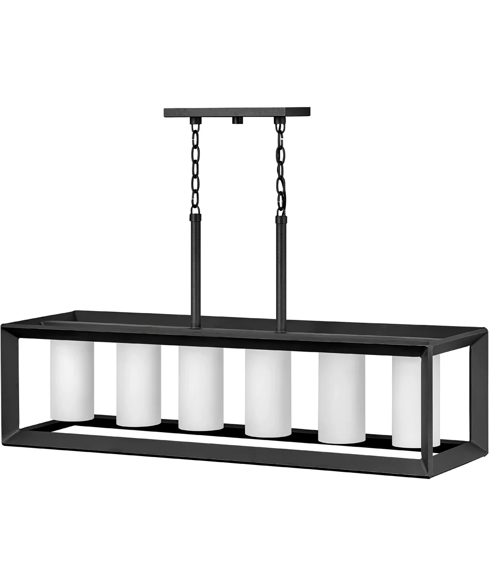 Rhodes 6-Light LED Outdoor Linear in Brushed Graphite