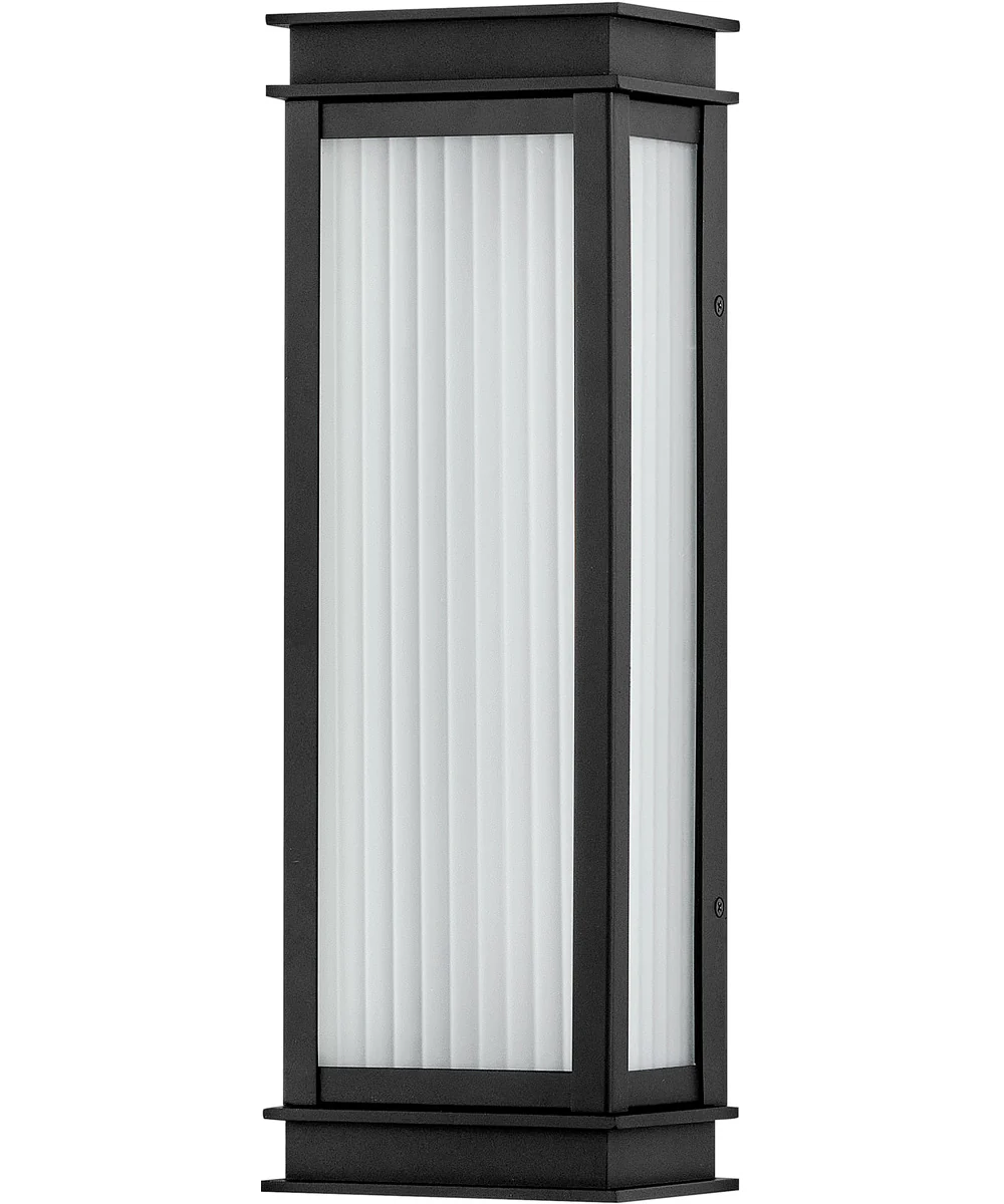Rockwell LED-Light Medium Wall Mount Lantern in Textured Black - Image 2