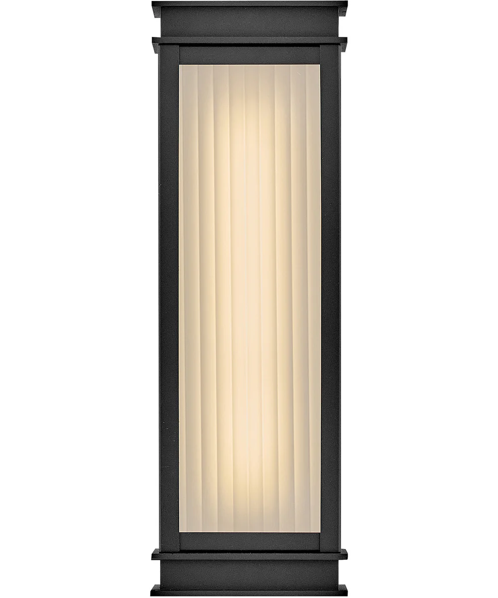 Rockwell LED-Light Medium Wall Mount Lantern in Textured Black - Image 4