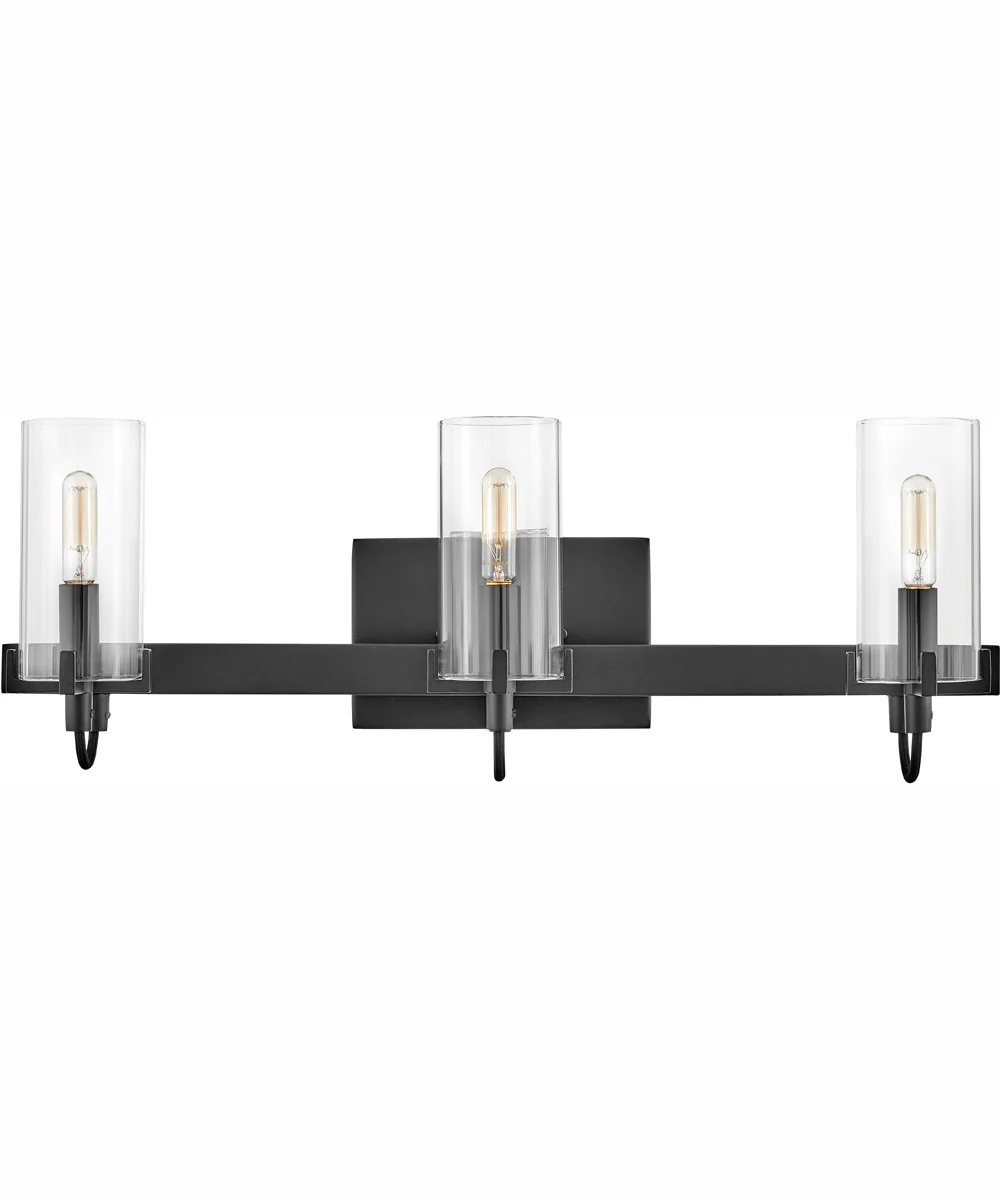 Ryden 3-Light Three Light Vanity in Black - Image 2