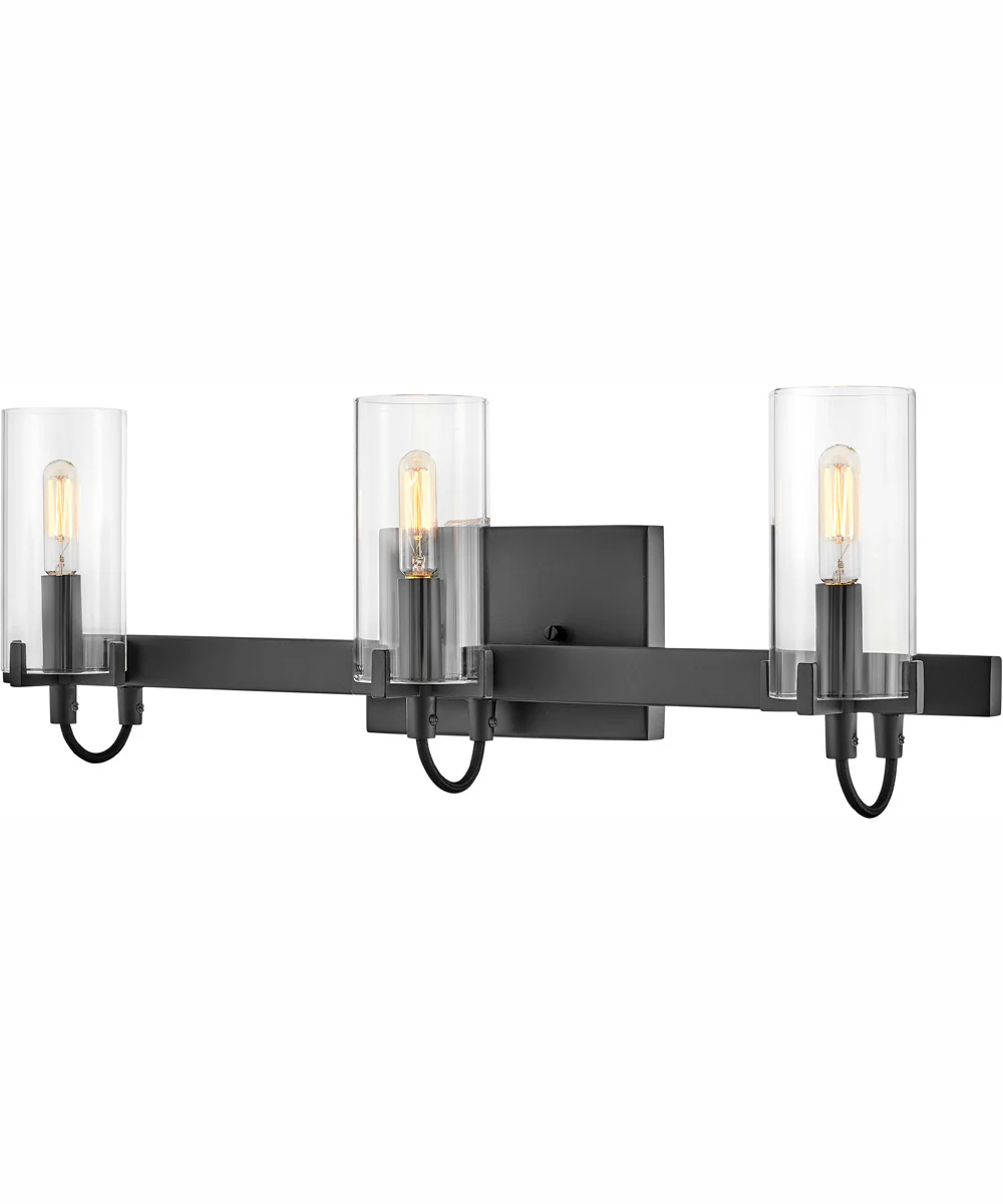Ryden 3-Light Three Light Vanity in Black - Image 3
