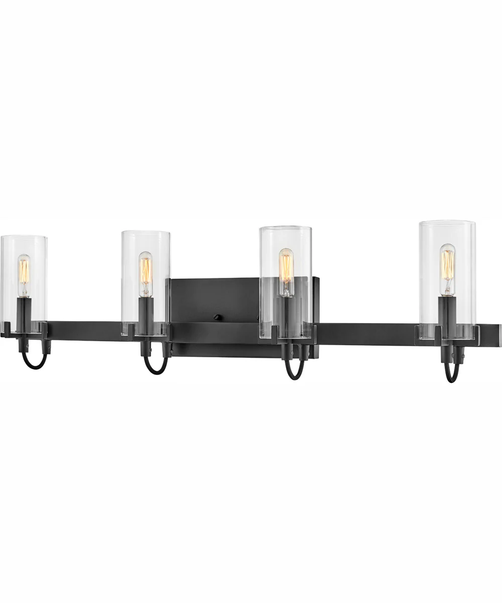 Ryden 4-Light Four Light Vanity in Black - Image 3