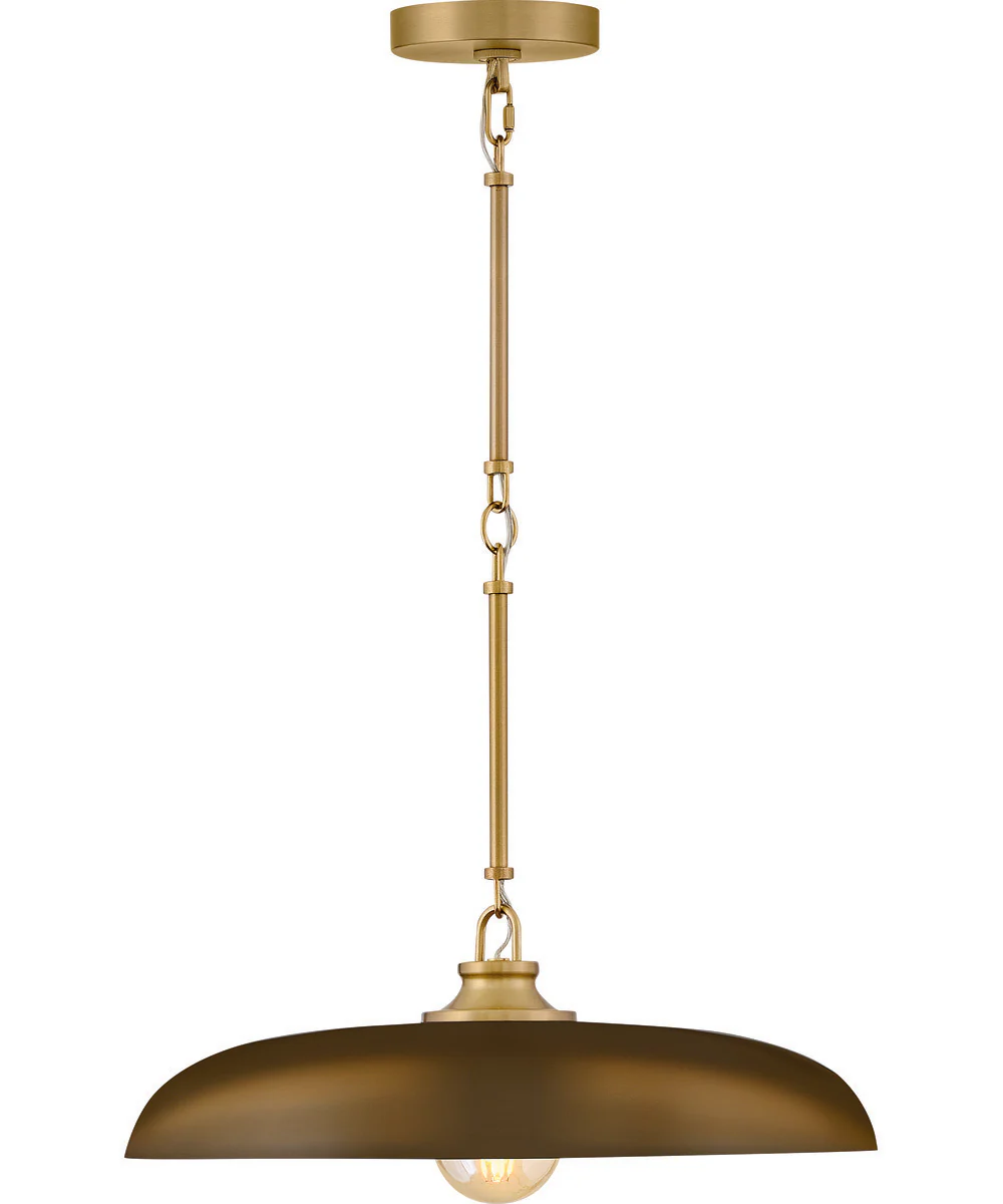Sadie 1-Light Large Dome Pendant in Lacquered Brass - Image 3