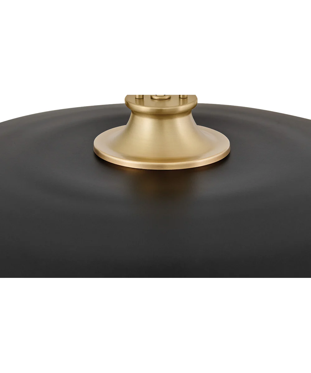 Sadie 1-Light Medium Dome Chandelier in Lacquered Brass - Image 4