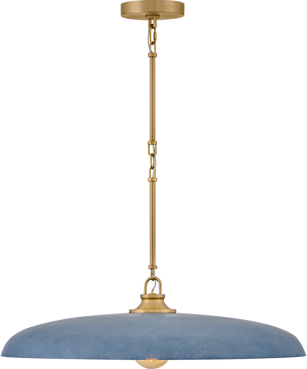 Sadie 1-Light Medium Dome Chandelier in Lacquered Brass - Image 3