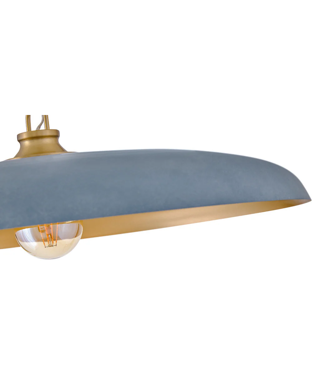 Sadie 1-Light Medium Dome Chandelier in Lacquered Brass - Image 5