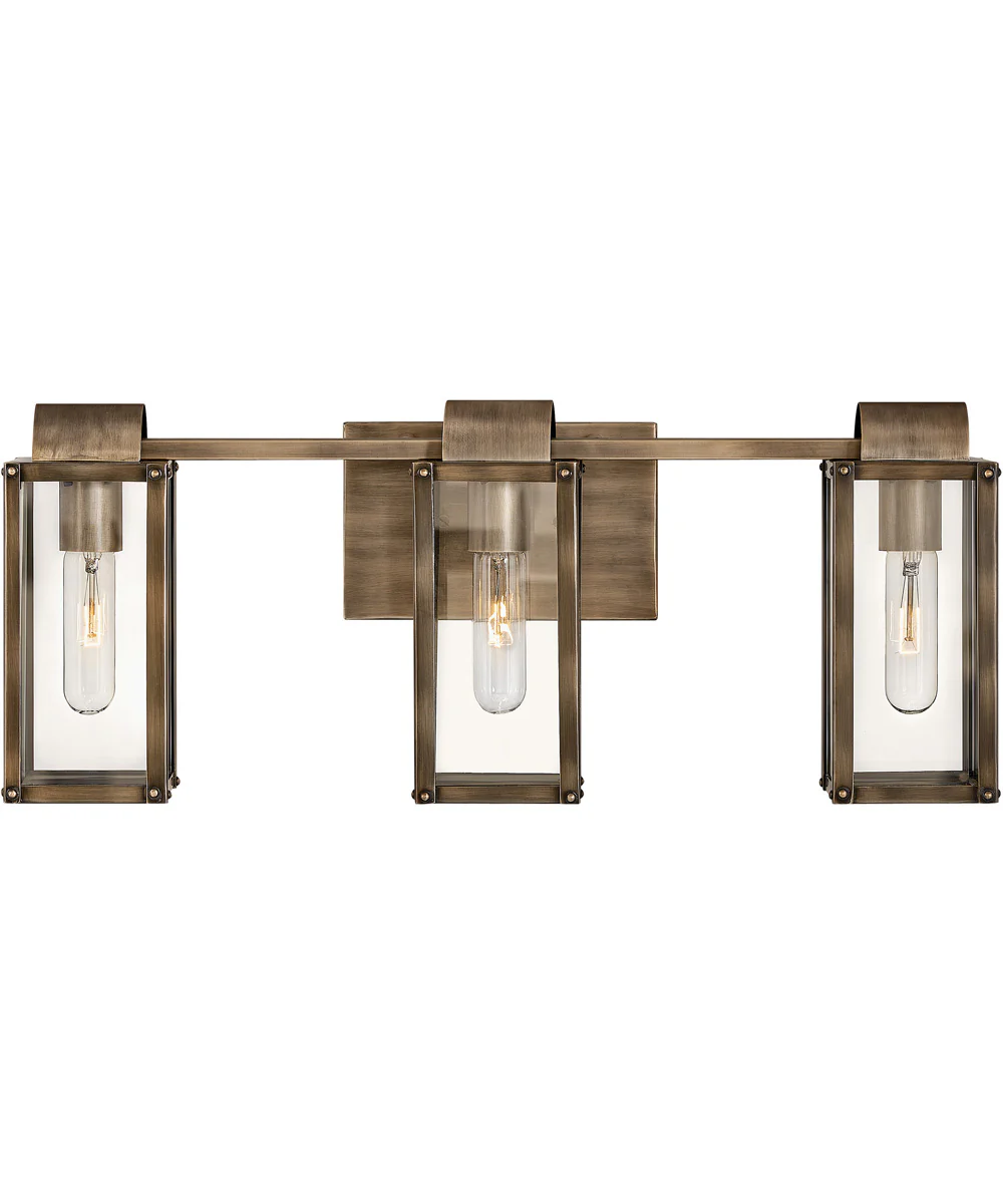 Sag Harbor 3-Light Three Light Vanity in Burnished Bronze