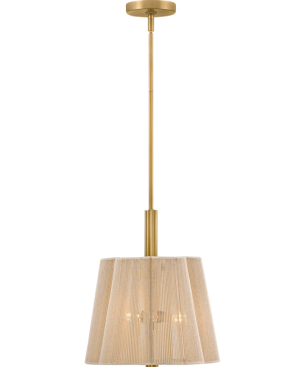 Sasha 3-Light Medium Pendant in Lacquered Brass - Image 3