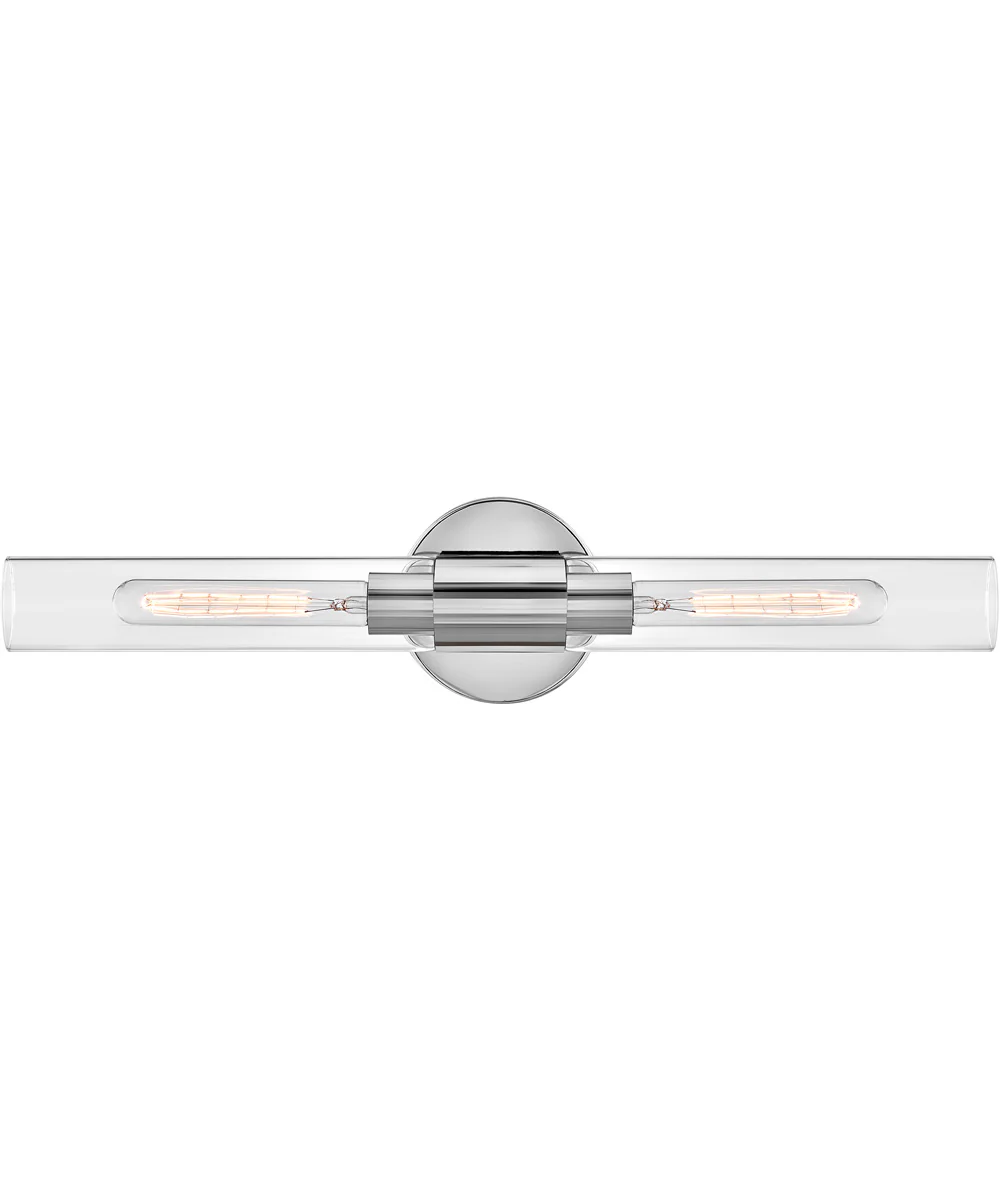 Shea 2-Light Large Two Light Vanity in Chrome