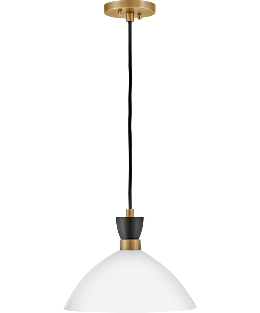 Simon 1-Light Medium Single Light Convertible Pendant in Black - Image 5