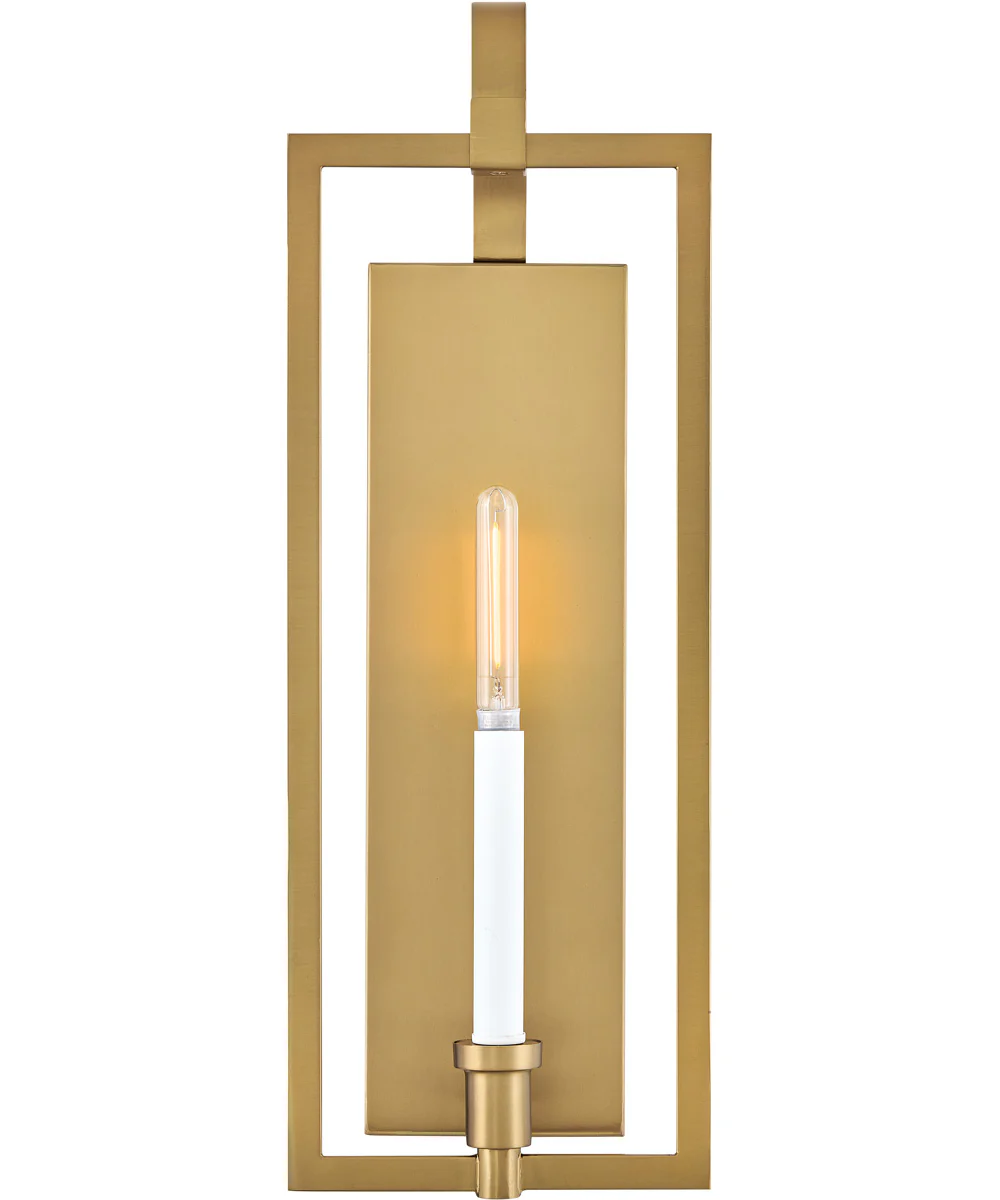 Stassi 1-Light Medium Single Light Sconce in Lacquered Brass - Image 2