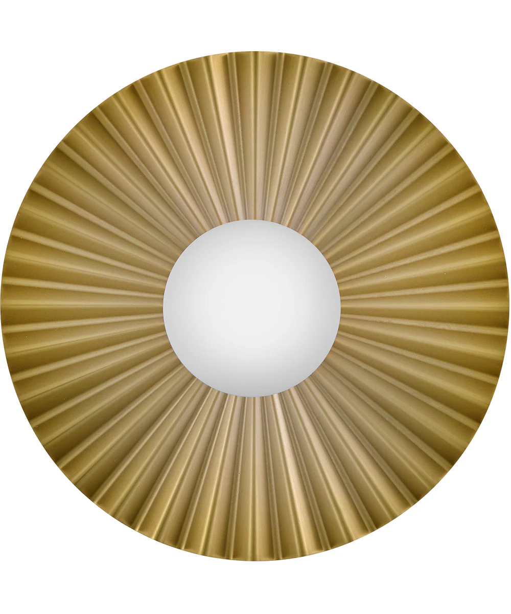 Stevie 1-Light Medium Flush Mount in Lacquered Brass - Image 2
