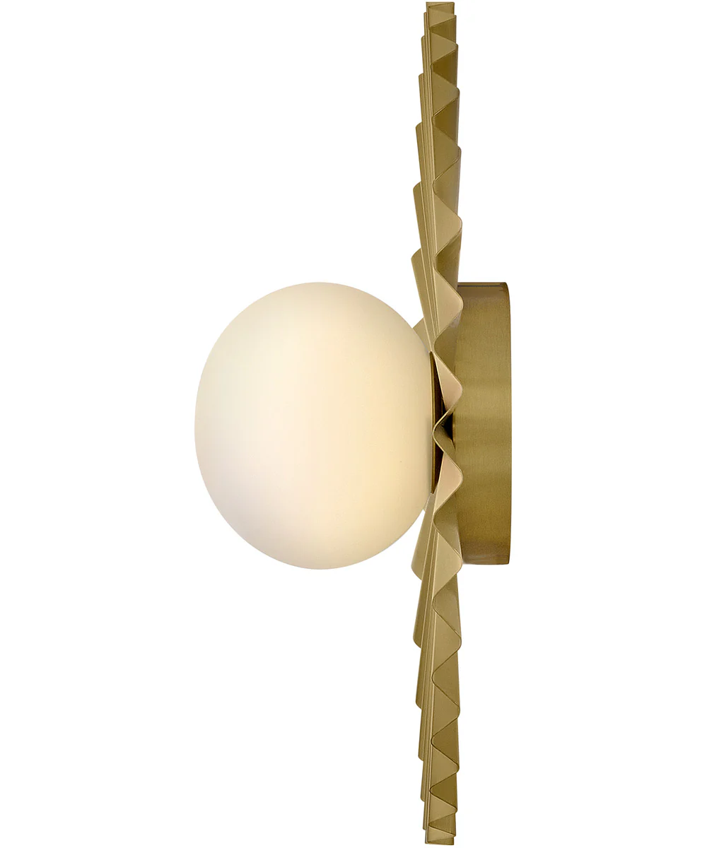 Stevie 1-Light Medium Flush Mount in Lacquered Brass - Image 4