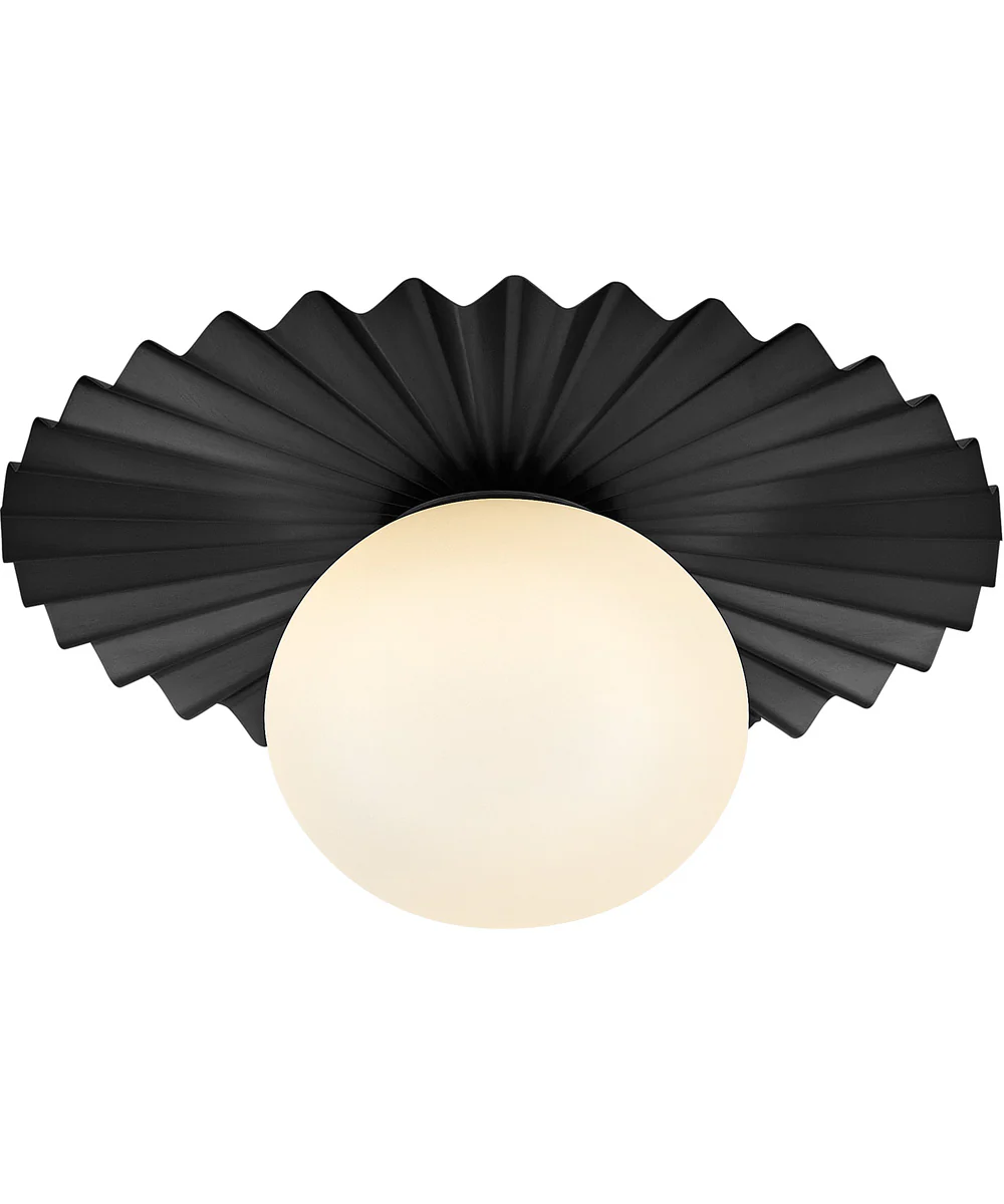 Stevie 1-Light Small Flush Mount in Black - Image 10