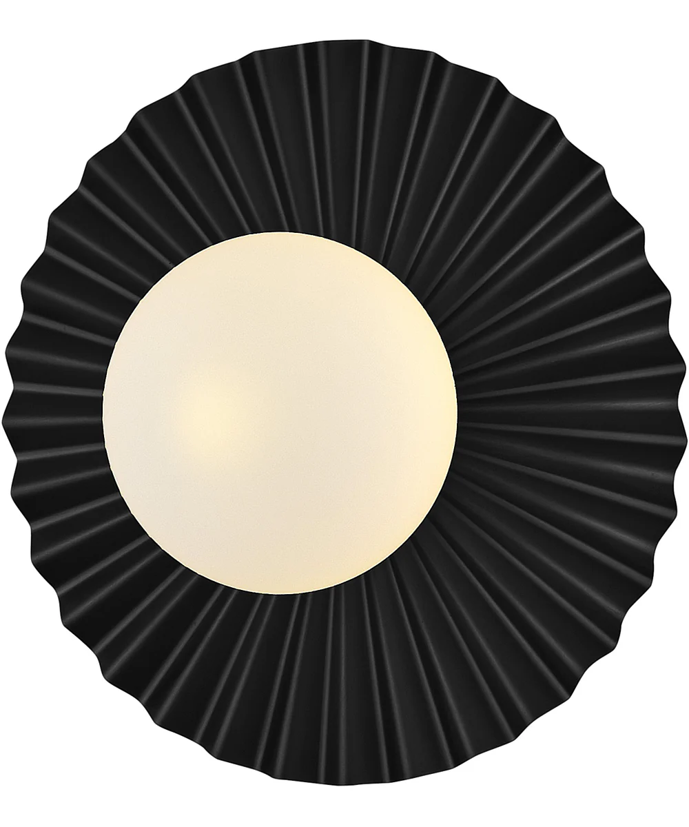 Stevie 1-Light Small Flush Mount in Black - Image 3