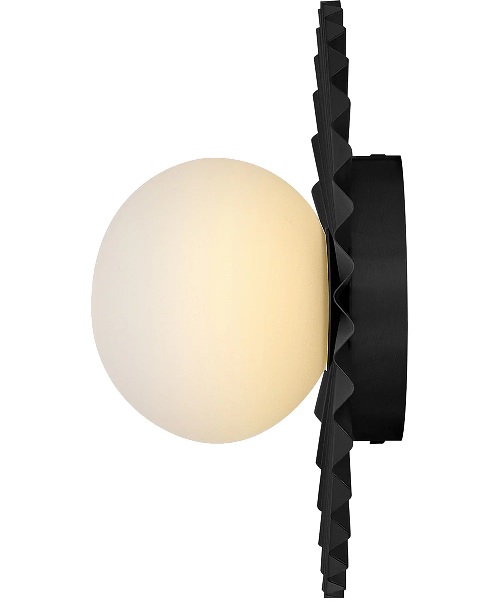 Stevie 1-Light Small Flush Mount in Black - Image 4