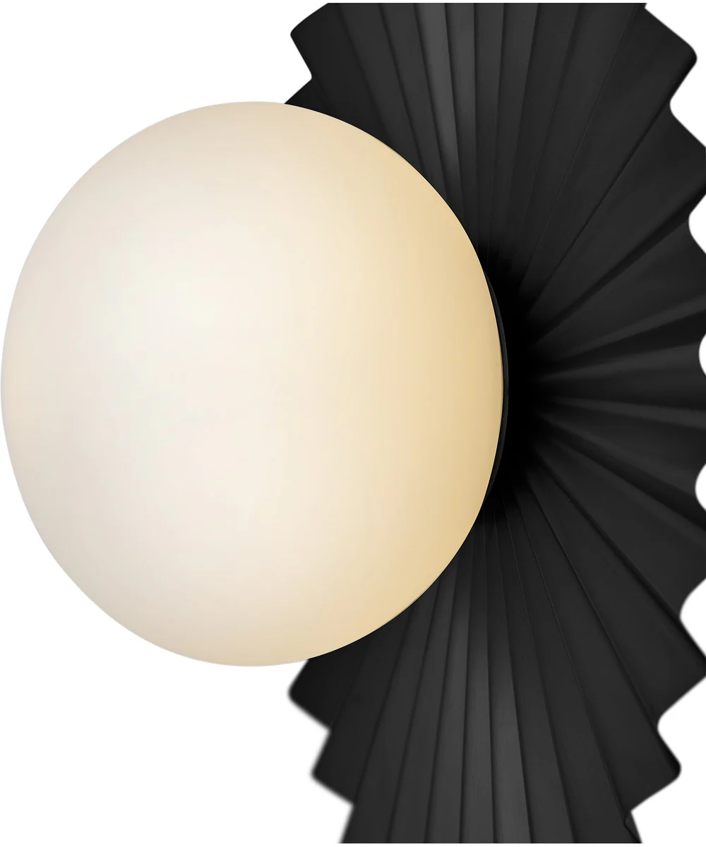 Stevie 1-Light Small Flush Mount in Black - Image 6