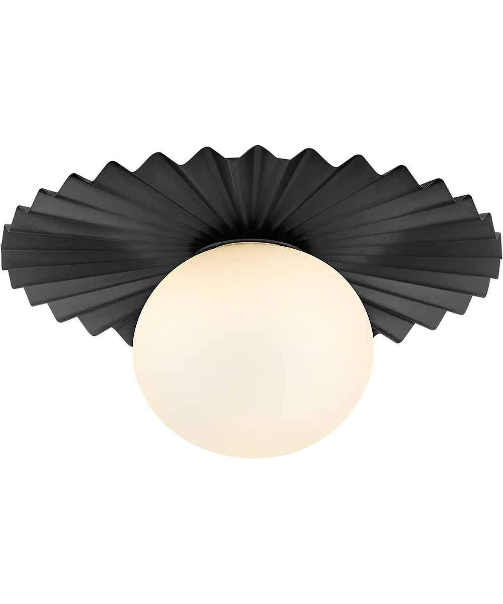 Stevie 1-Light Small Flush Mount in Black - Image 7