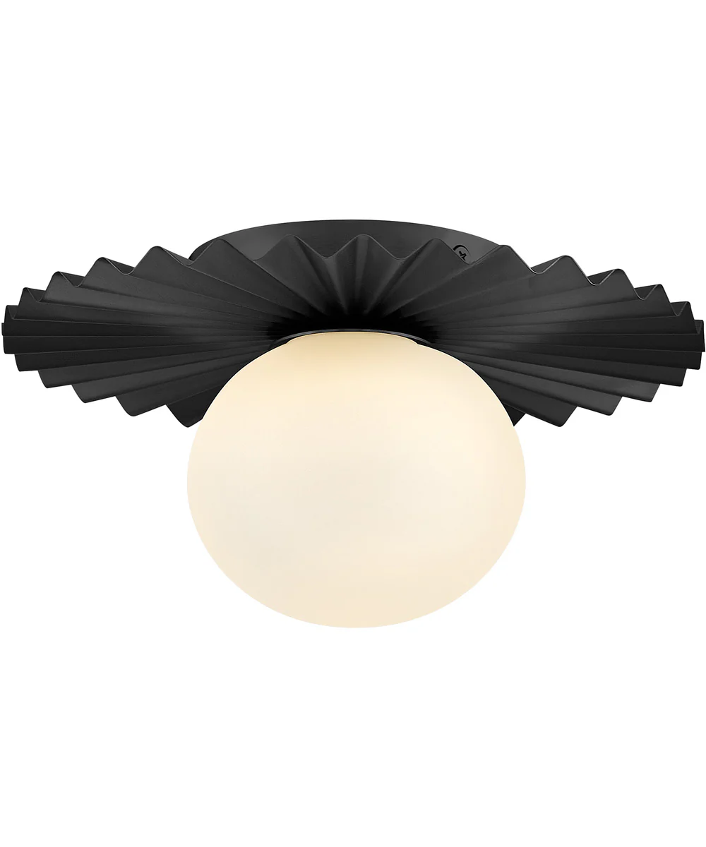 Stevie 1-Light Small Flush Mount in Black - Image 9