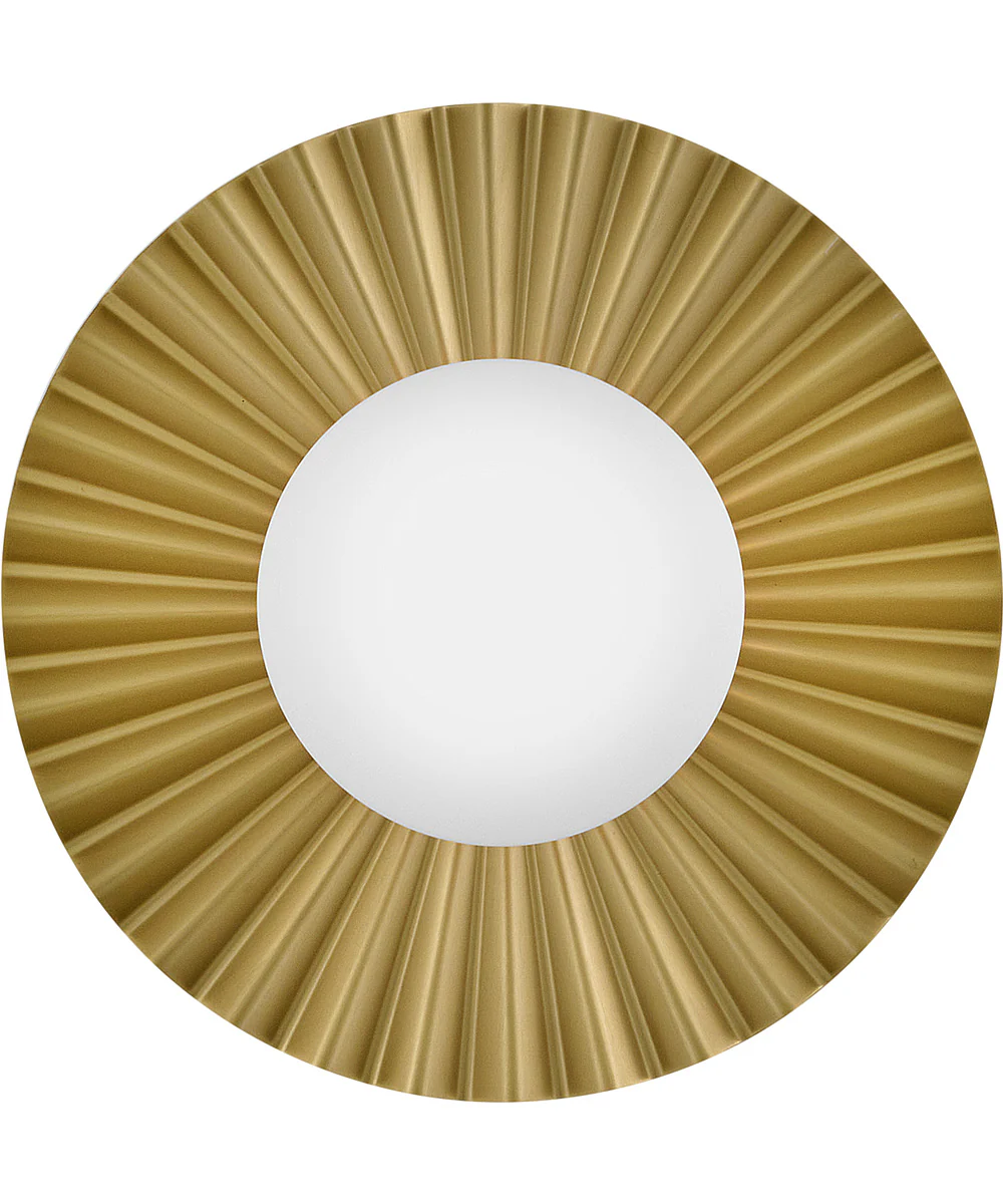 Stevie 1-Light Small Flush Mount in Lacquered Brass - Image 2
