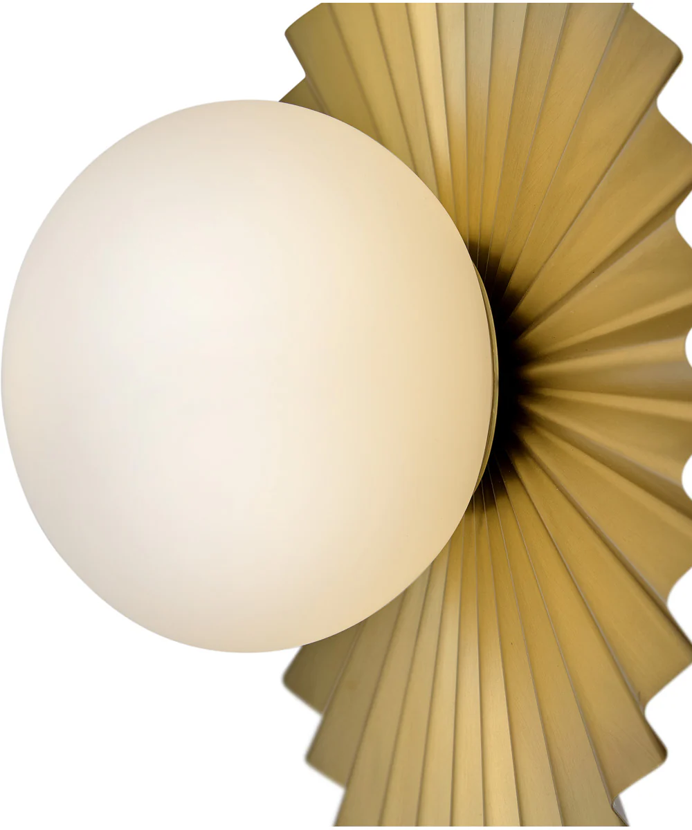Stevie 1-Light Small Flush Mount in Lacquered Brass - Image 6