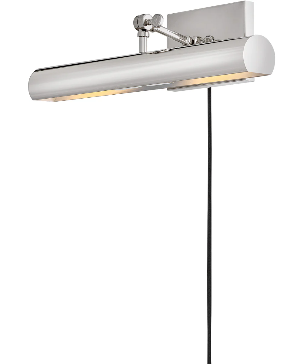 Stokes 2-Light Medium Adjustable Accent Light in Polished Nickel - Image 2
