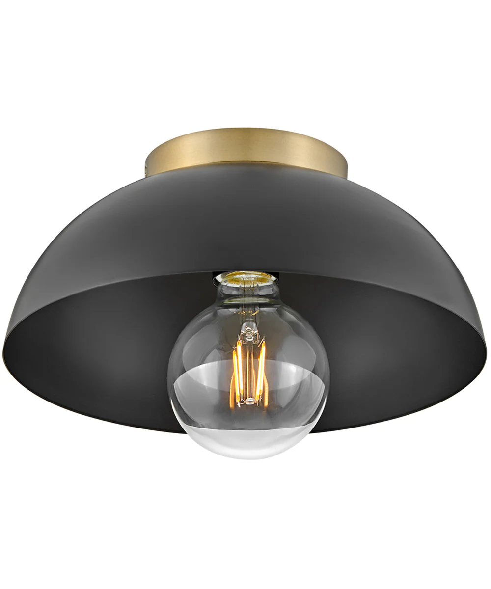 Stu 1-Light Small Flush Mount in Black - Image 5