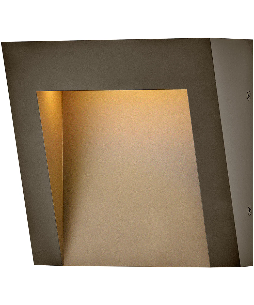 Taper Coastal Elements LED-Light Extra Small Wall Mount Lantern in Textured Oil Rubbed Bronze