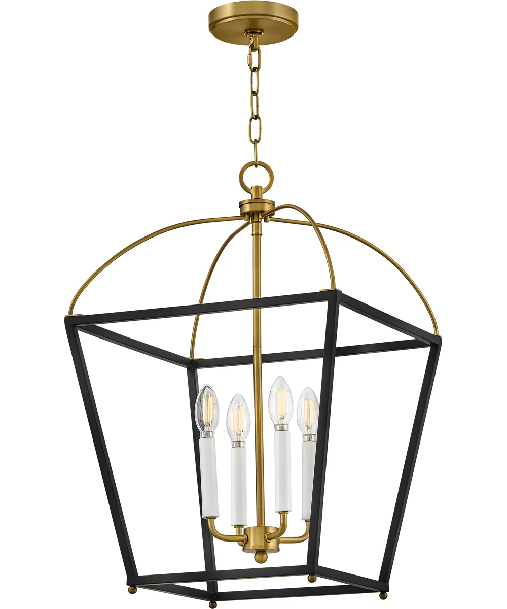 Tate 4-Light Large Pendant in Black - Image 3