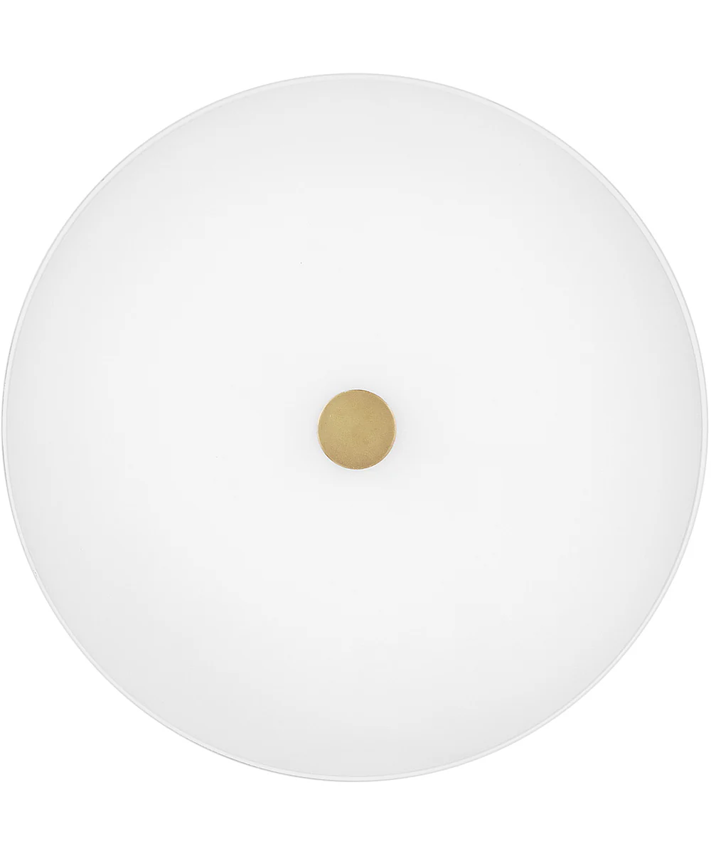 Tess 2-Light Small Flush Mount in Lacquered Brass - Image 4