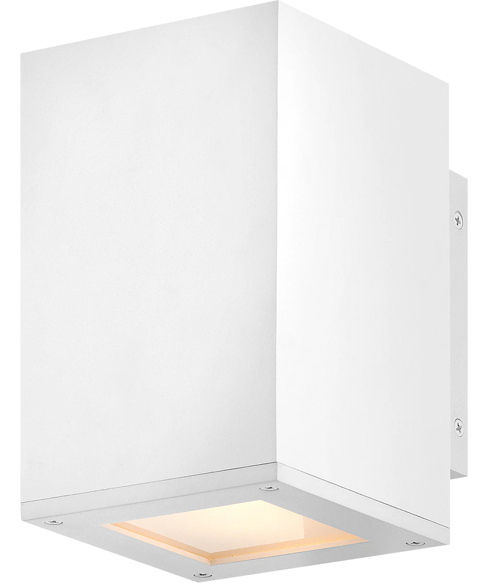 Tetra Coastal Elements  1-Light Small Downlight Wall Mount Lantern in Textured White