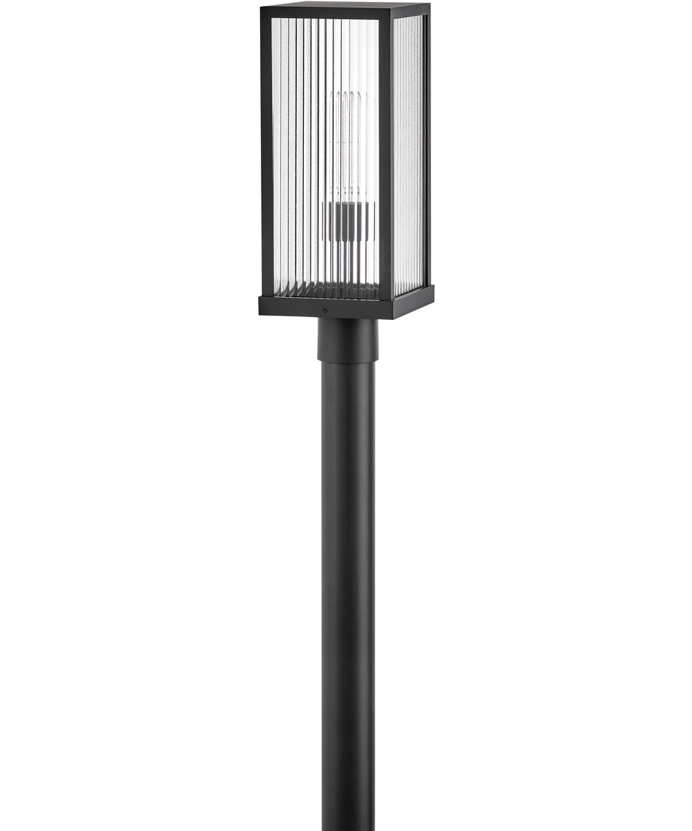 Torrent 1-Light Medium Post Mount Lantern in Black - Image 2