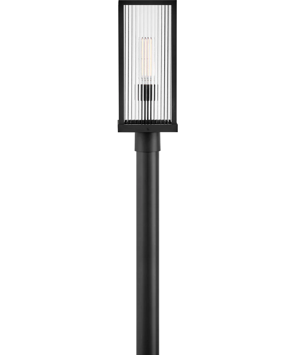 Torrent 1-Light Medium Post Mount Lantern in Black - Image 3