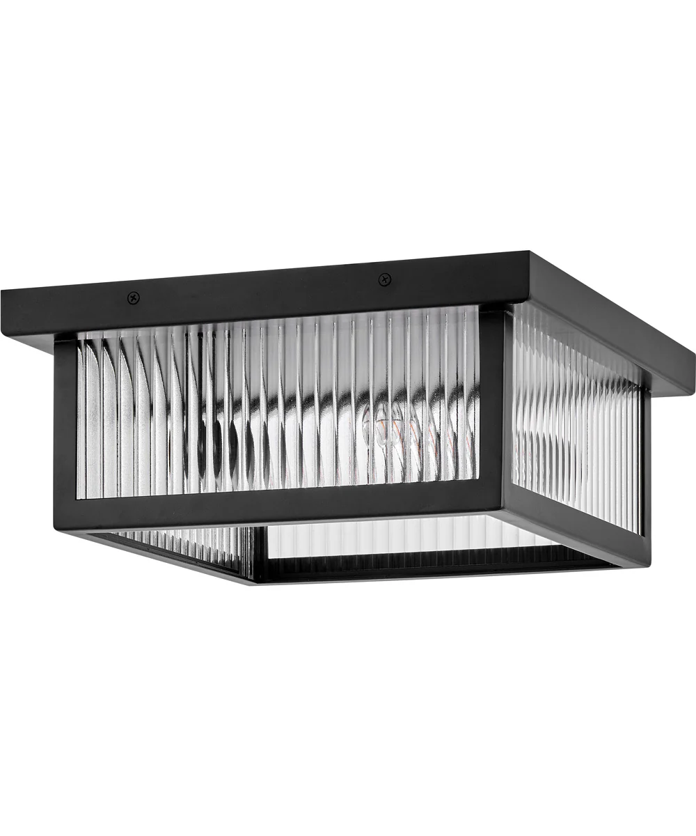 Torrent 2-Light Medium Flush Mount in Black - Image 2