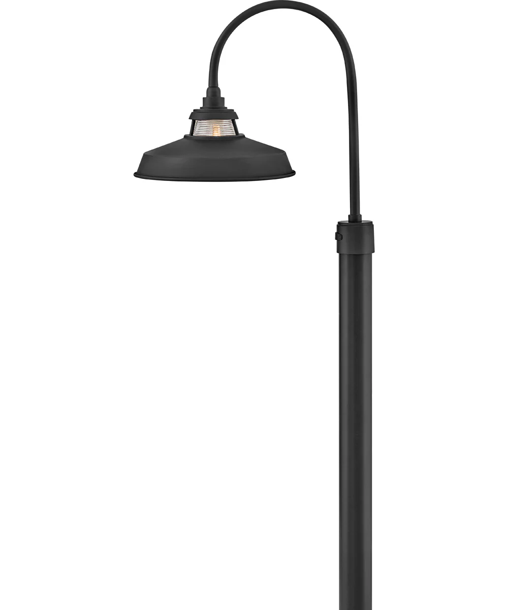 Troyer 1-Light Medium Post Mount Lantern in Black - Image 3