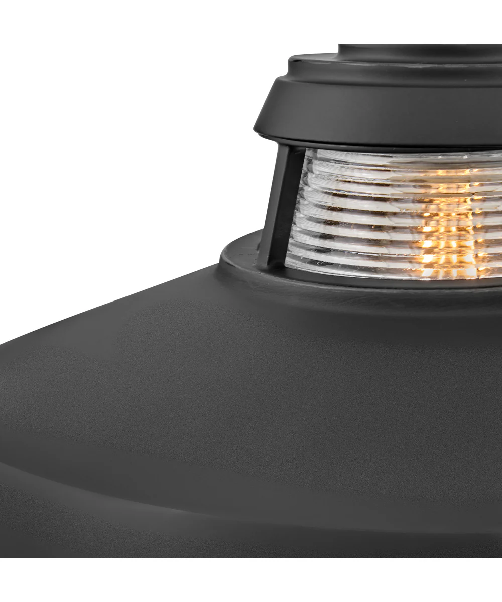 Troyer 1-Light Medium Post Mount Lantern in Black - Image 6