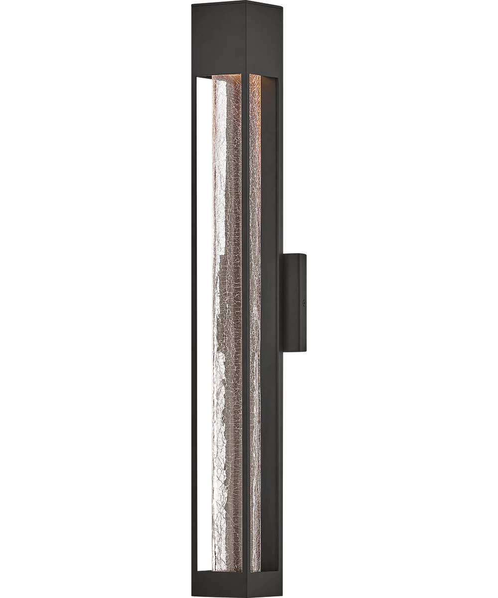 Vapor 1-Light Large Wall Mount Lantern in Black
