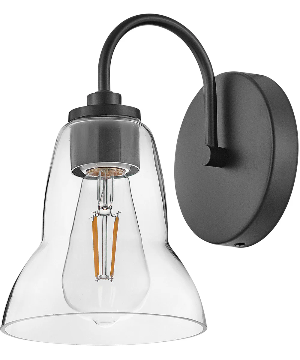 Vera 1-Light Small Single Light Vanity in Black - Image 3