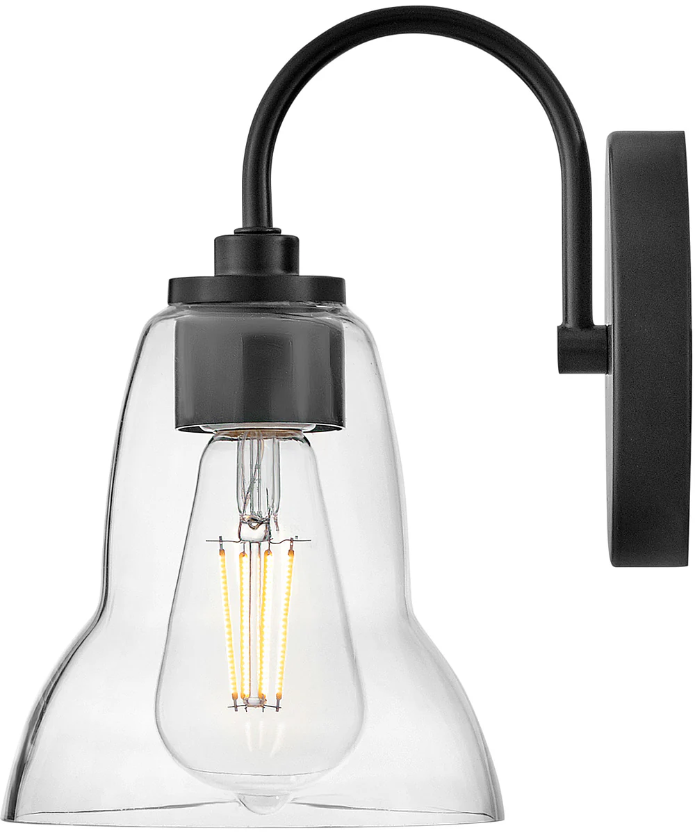 Vera 1-Light Small Single Light Vanity in Black - Image 5