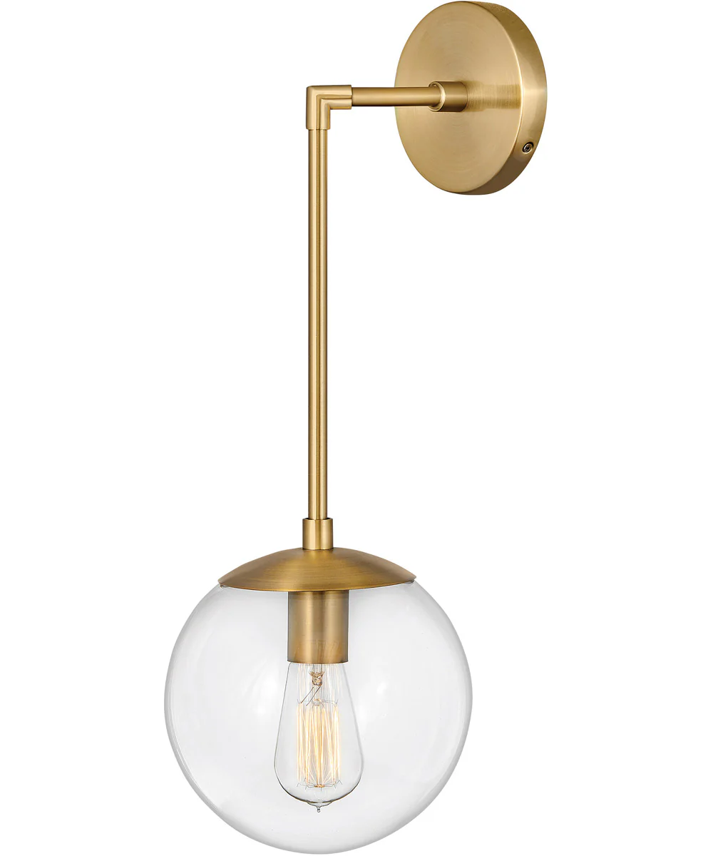 Warby 1-Light Single Light Sconce in Heritage Brass
