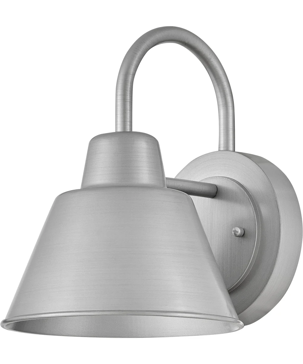 Wes 1-Light Small Gooseneck Barn Light in Antique Brushed Aluminum - Image 3