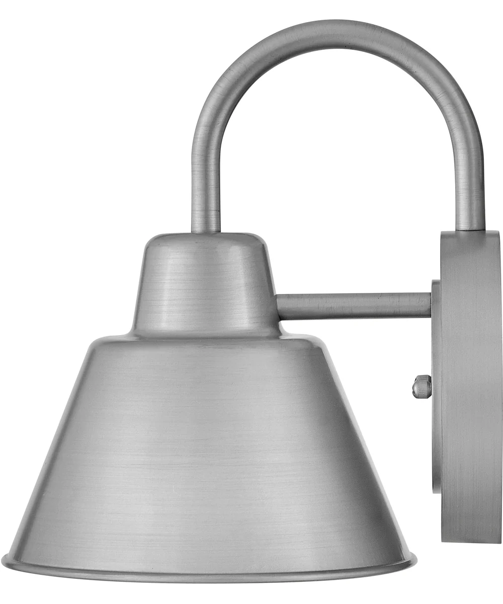 Wes 1-Light Small Gooseneck Barn Light in Antique Brushed Aluminum - Image 5