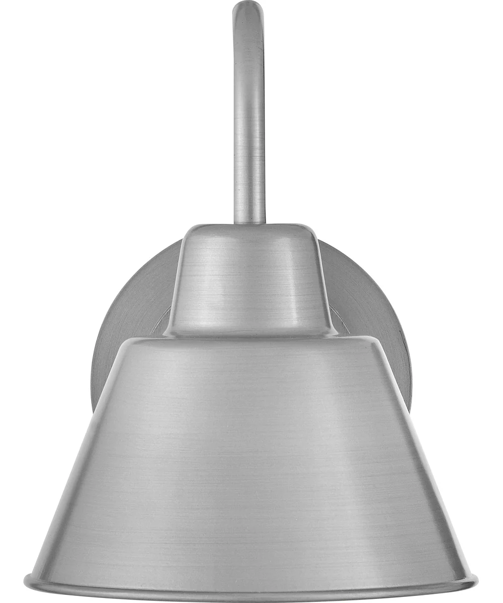 Wes 1-Light Small Gooseneck Barn Light in Antique Brushed Aluminum - Image 6
