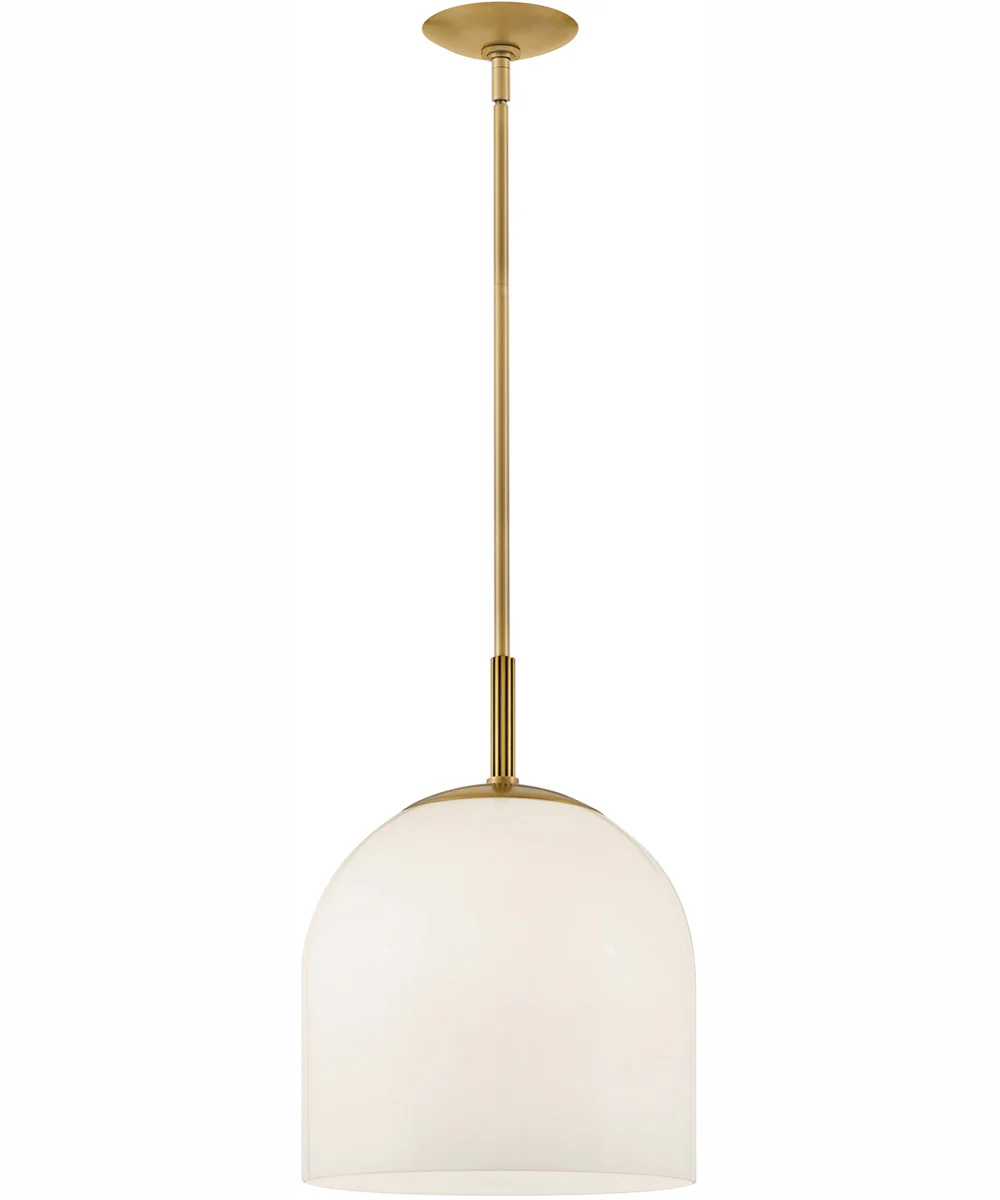 Willa 1-Light Medium Convertible Pendant in Heritage Brass - Image 3