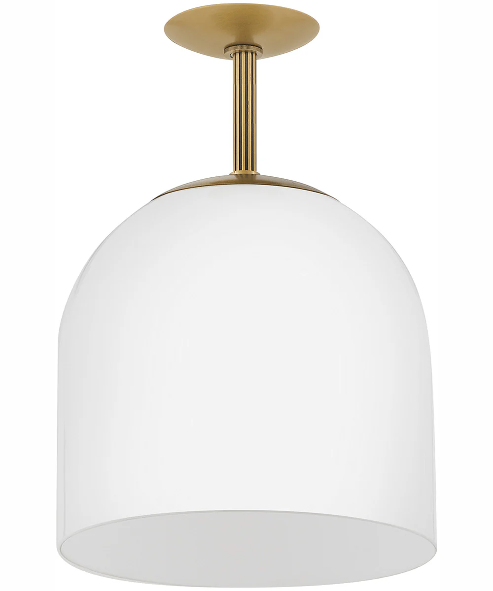 Willa 1-Light Medium Convertible Pendant in Heritage Brass - Image 6