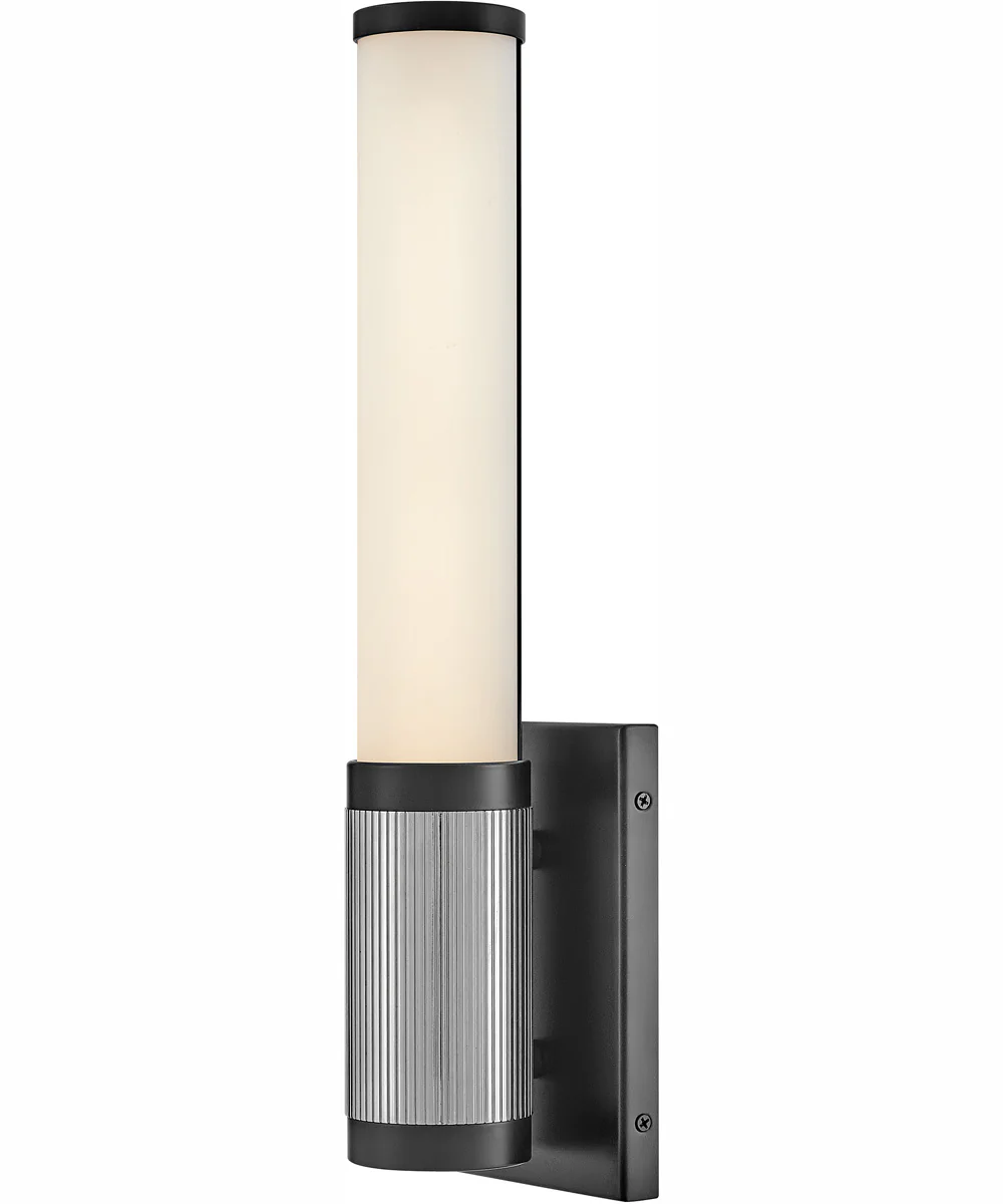 Zevi LED-Light Small LED Vanity in Black with Chrome accents - Image 2