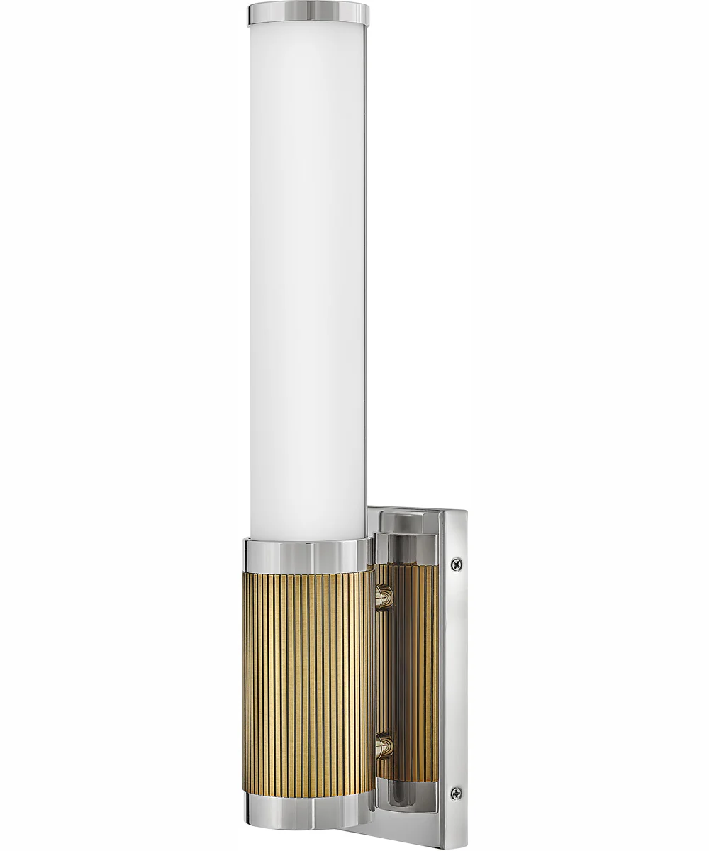 Zevi LED-Light Small LED Vanity in Polished Nickel